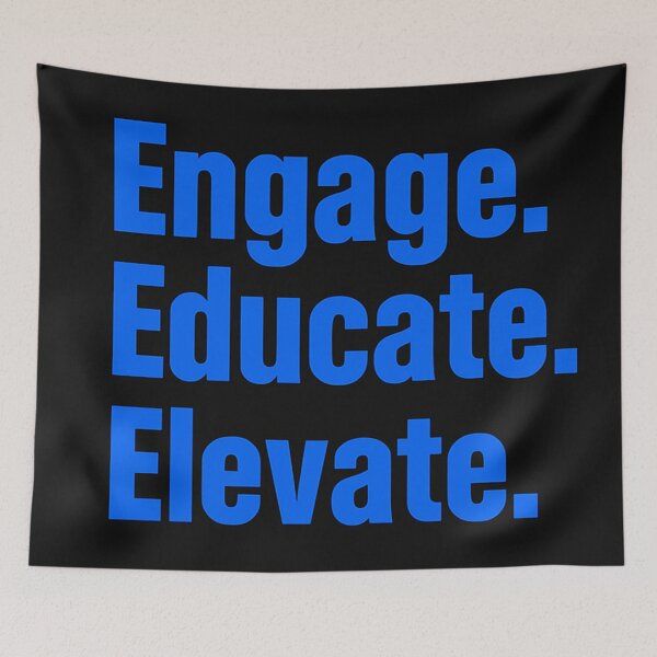 Item preview, Engage. Educate. Elevate. designed and sold by Owcomm.
