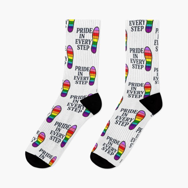 Item preview, Pride in Every Step with Rainbow Flag Footprint | LGBTQ+ Community Support Equality & Rights Ally Apparel designed and sold by Tajinz.