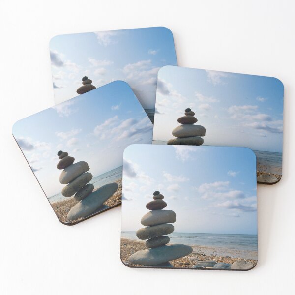 Item preview, Stone Balancing on the Beach at Lyme Regis designed and sold by Dorset Girl.