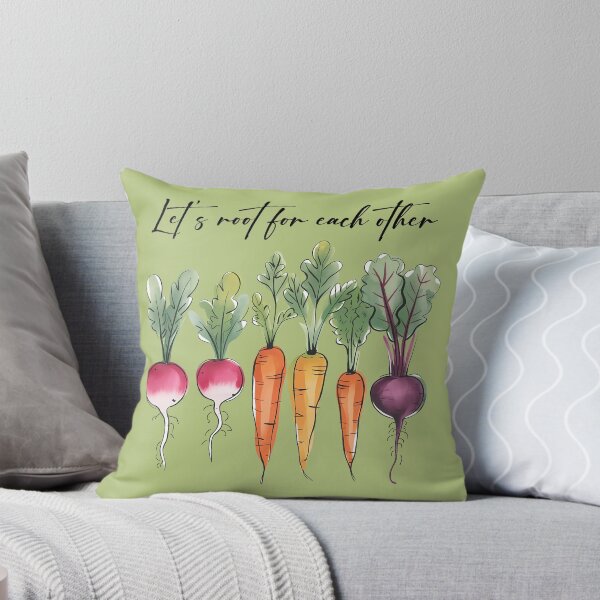 Item preview,  Uplifting Spring Vegetables Let's Root for Each Other Watercolor designed and sold by JuliaPop.