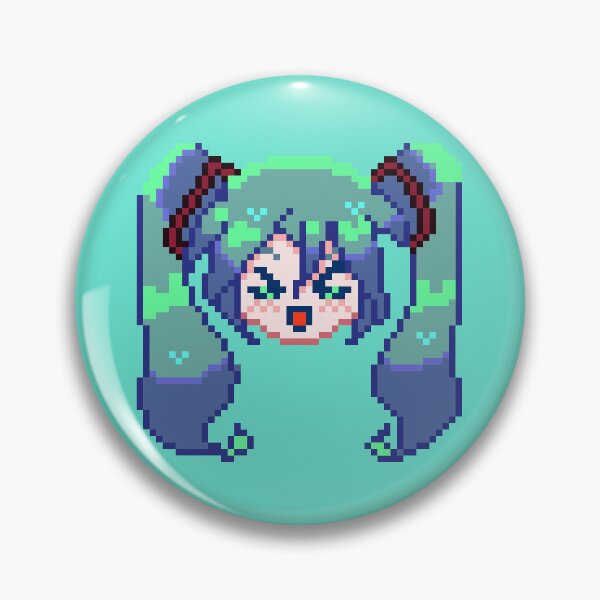 Item preview, Hatsune Miku Pixel Art Vocaloid designed and sold by starstrijder.