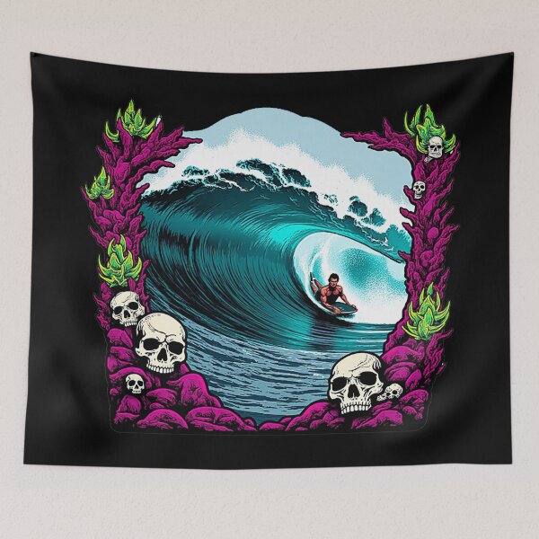 Item preview, Mutant Reef - Bodyboarder skull slab designed and sold by Design--Spore.