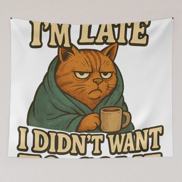 Item preview, Sorry I'm Late, I Didn't Want to Come" – Funny Introvert Quote Tee designed and sold by lamp148.