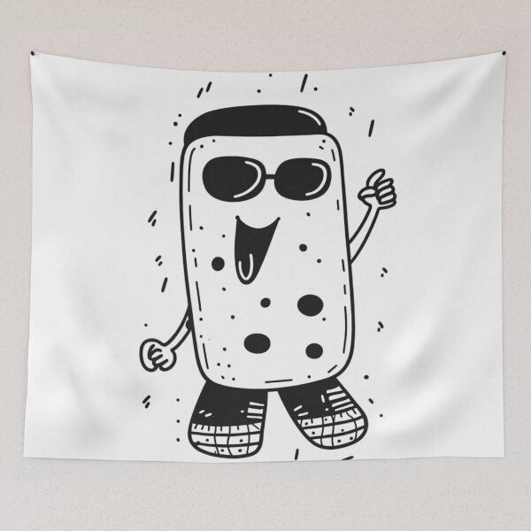 Item preview, placeholder illustration, doddles,minimal, street art, funny, bichromie 1 designed and sold by nichaplus.