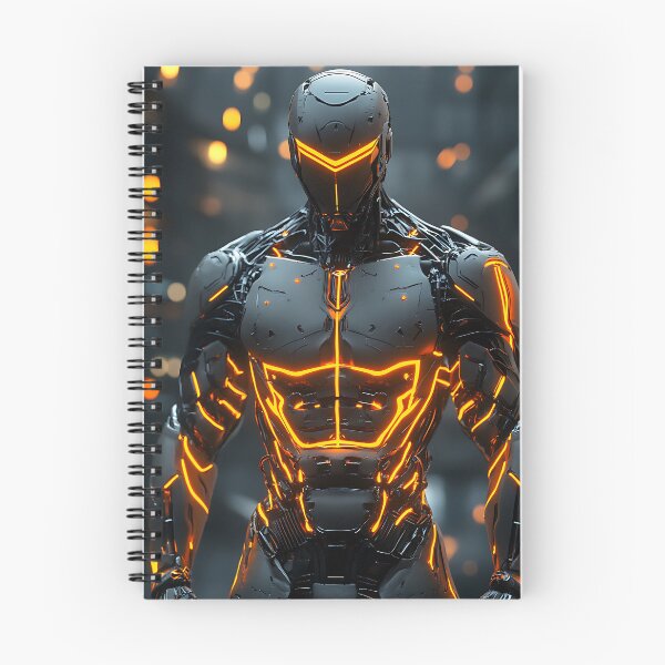Item preview, Cyberpunk Cyborg Orange Neon designed and sold by hyproinc.