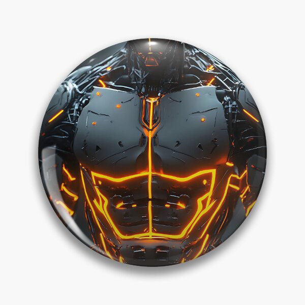 Item preview, Cyberpunk Cyborg Orange Neon designed and sold by hyproinc.