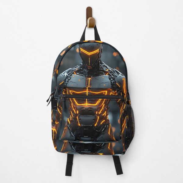 Item preview, Cyberpunk Cyborg Orange Neon designed and sold by hyproinc.