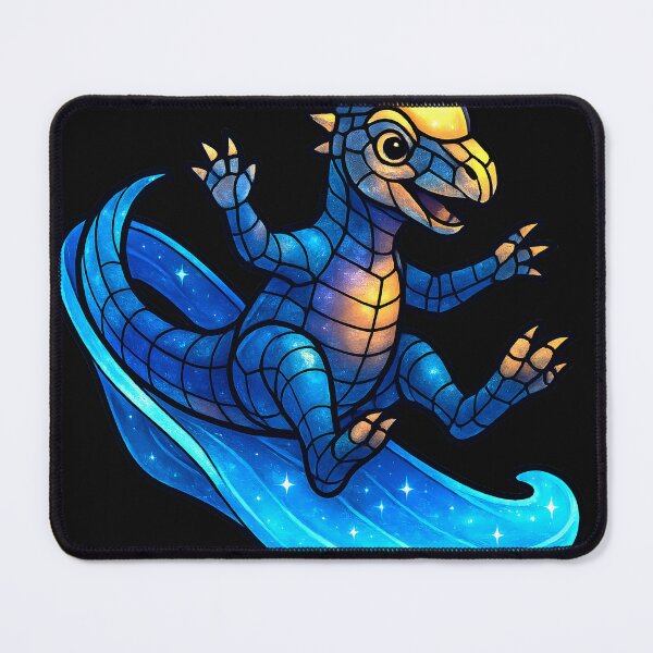 Item preview, Stained-Glass Pachycephalosaurus waterslide designed and sold by AetherLightArt.