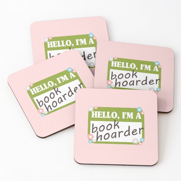 Item preview, Hello I'm a book hoarder nametag designed and sold by Zero Labels.