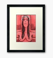 woman Framed Print