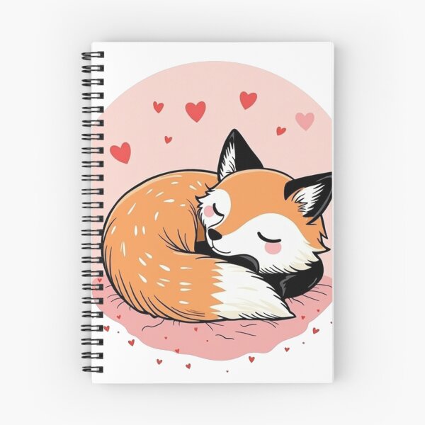 Item preview, Cozy Curled Fox - Minimal Line Art designed and sold by Little KAIJU.