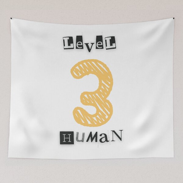 Item preview, Level 3 Human designed and sold by Wordsmith-Wear.