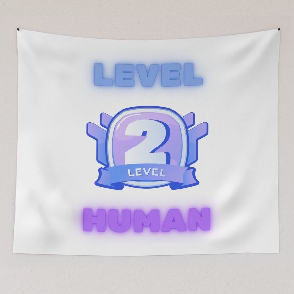 Item preview, Level 2 Human designed and sold by Wordsmith-Wear.
