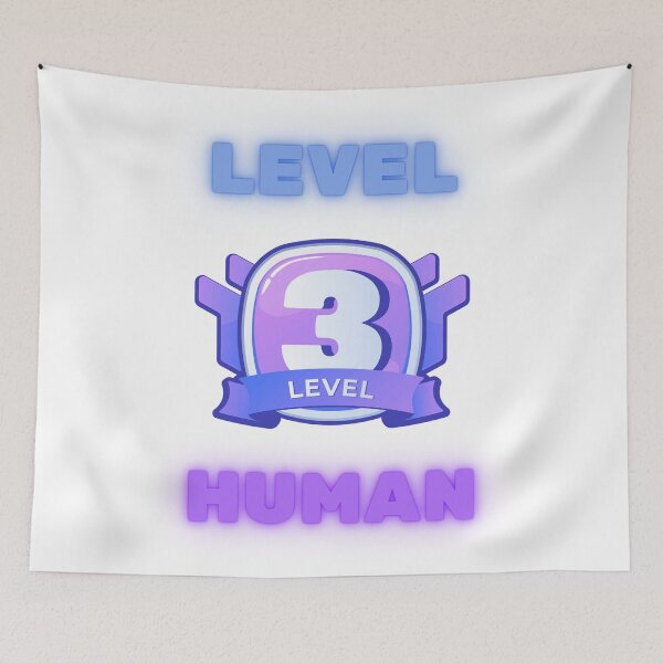 Item preview, Level 3 Human designed and sold by Wordsmith-Wear.