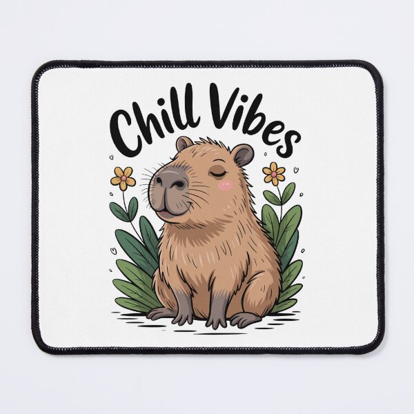 Item preview, Chill Vibes Capybara – The Ultimate Relaxation Expert designed and sold by MonkiFlipp.