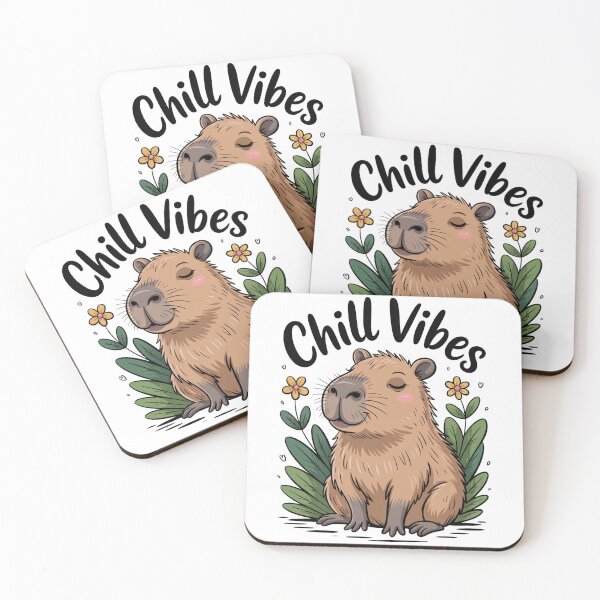 Item preview, Chill Vibes Capybara – The Ultimate Relaxation Expert designed and sold by MonkiFlipp.