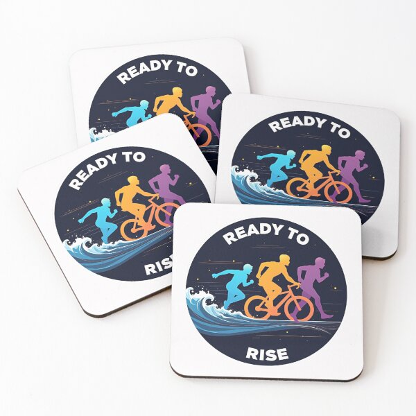 Item preview, Ready to Rise | Triathlon Motivation Design designed and sold by Triathlongram.