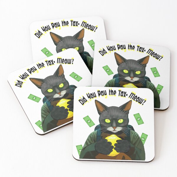 Item preview, Cyber Cat Tax Collector :Glowing Yellow eyes designed and sold by Felia001.