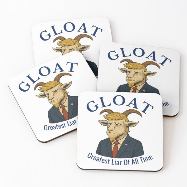Item preview, GLOAT Greatest Liar GOAT Parody Anti-Trump  designed and sold by The Junto Shop.