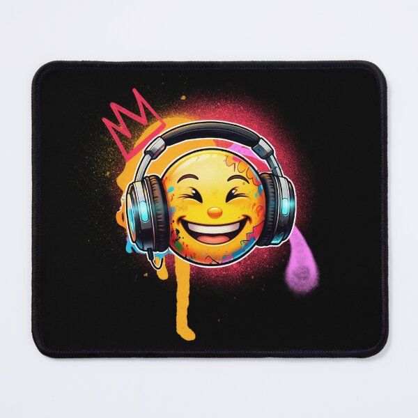 Item preview, Fun Graffiti Style Headphone Smiley. designed and sold by GEM STYLE.