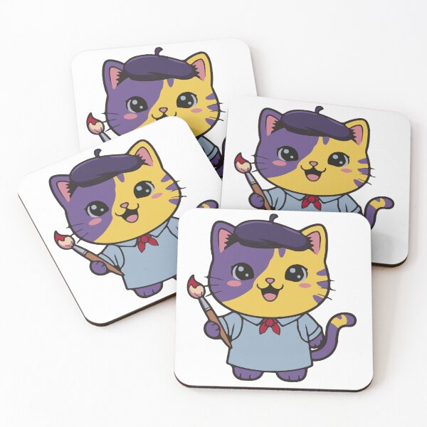 Item preview, Canvas Artist Kitty designed and sold by ContextoMagico.