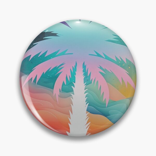 Item preview, Palm tree with colorful background designed and sold by saly55887.