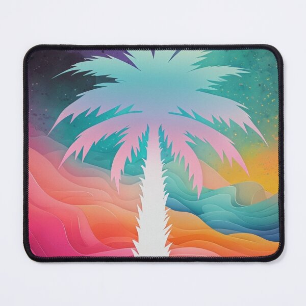 Item preview, Palm tree with colorful background designed and sold by saly55887.