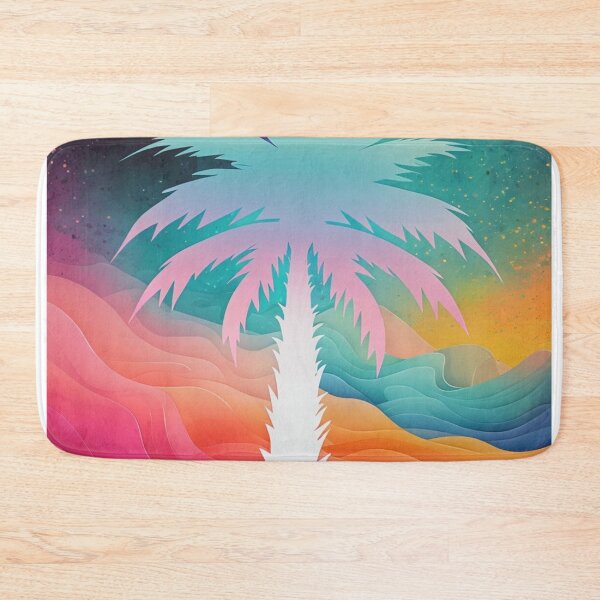 Item preview, Palm tree with colorful background designed and sold by saly55887.