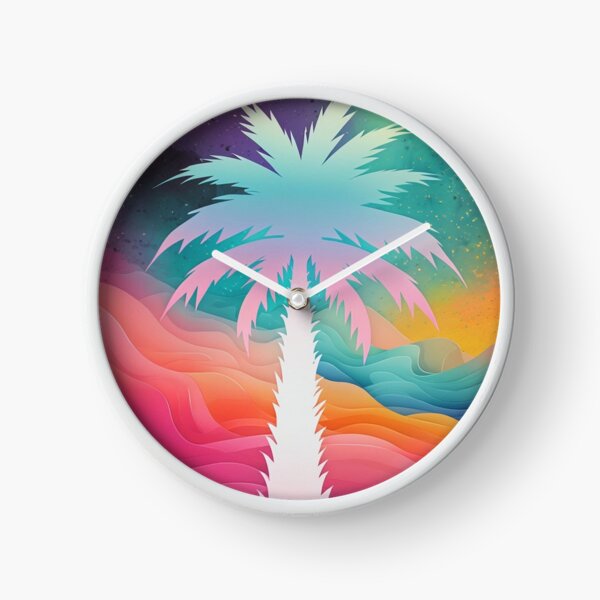 Item preview, Palm tree with colorful background designed and sold by saly55887.