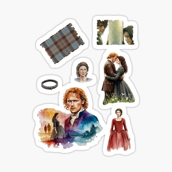 Aperçu de l'œuvre Autocollants Outlander - À temps créée et vendue par dealchica.