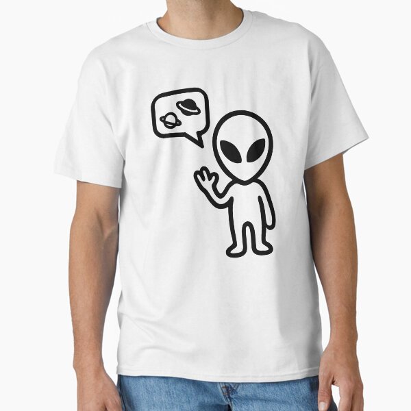 Item preview, Alien Talk: We Come in Peace designed and sold by Print of Kaos.
