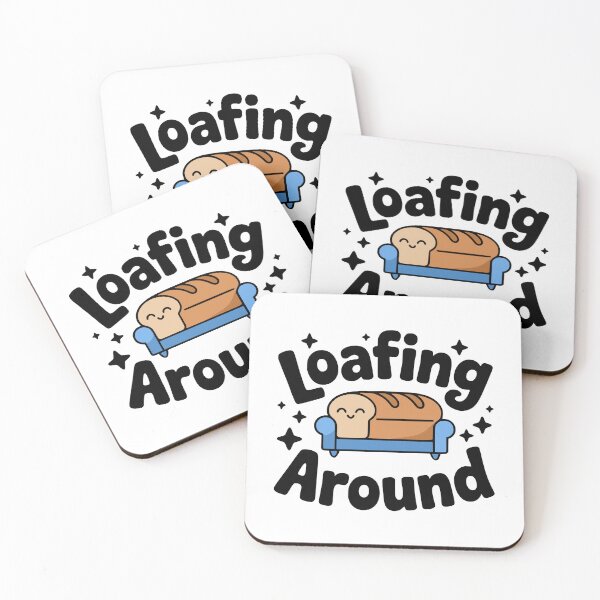 Item preview, Loafing Around! Cute Bread Loaf Pun designed and sold by PMCreative.