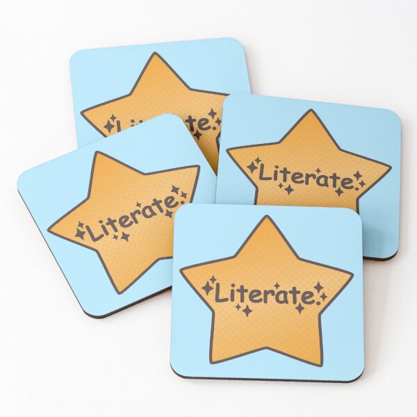 Item preview, Literate. Gold star designed and sold by Zero Labels.