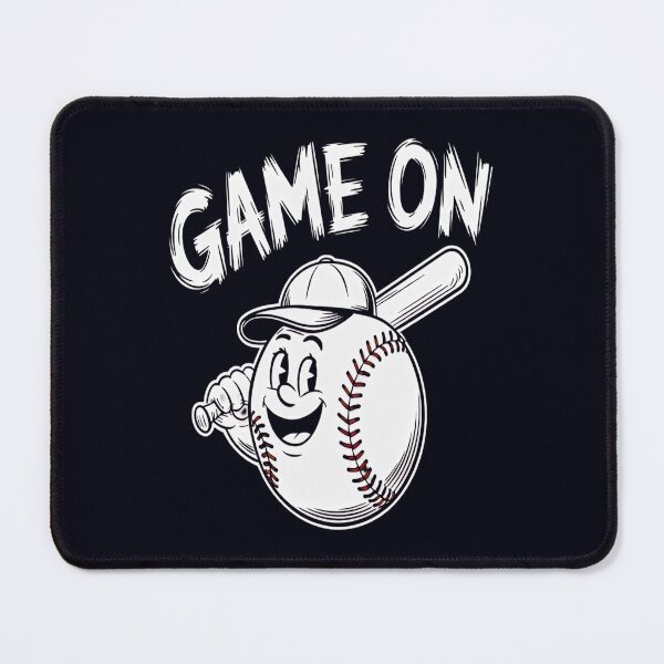 Item preview, Game On – Retro Baseball Ball Mascot designed and sold by Taans-Creation.