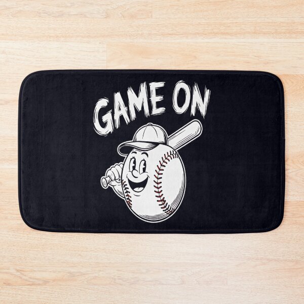 Item preview, Game On – Retro Baseball Ball Mascot designed and sold by Taans-Creation.
