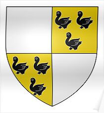 French France Coat of Arms 12445 Blason ville fr Estampes Gers Poster
