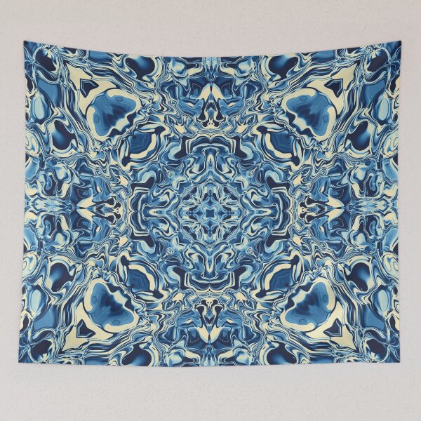 Item preview, Liquefied Flow IV - Blue Cream designed and sold by ifourdezign.