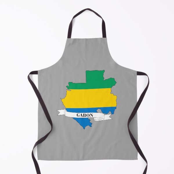 Item preview, Flag map of Gabon designed and sold by visual adventures.