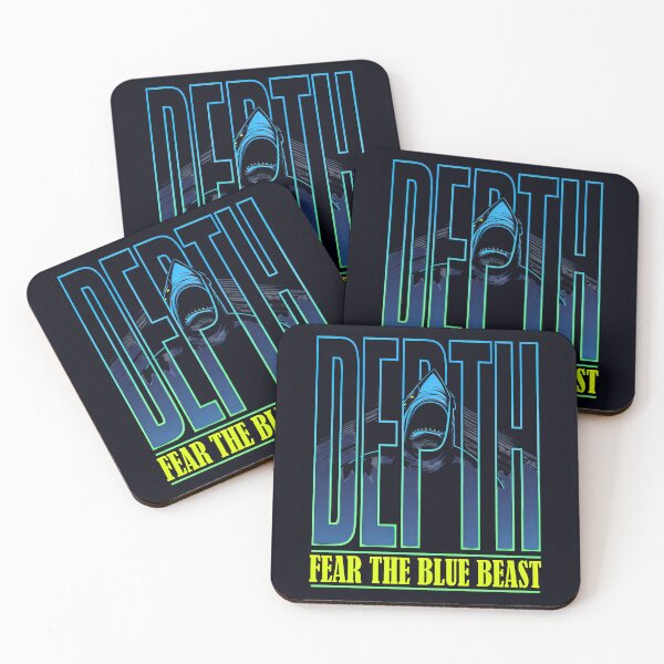 Item preview, Depth – Fear the Blue Beast Shark designed and sold by Taans-Creation.