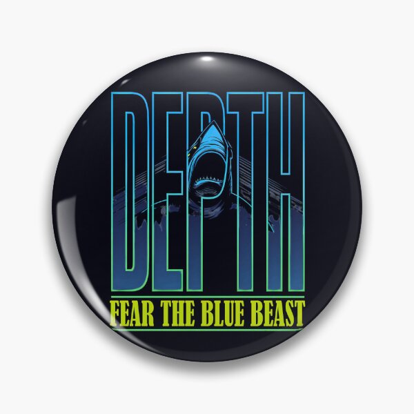 Item preview, Depth – Fear the Blue Beast Shark designed and sold by Taans-Creation.
