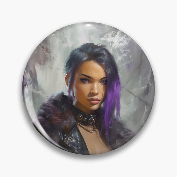 Item preview, Beautiful Purple Hair Girl 27 designed and sold by Made-by-Gus.