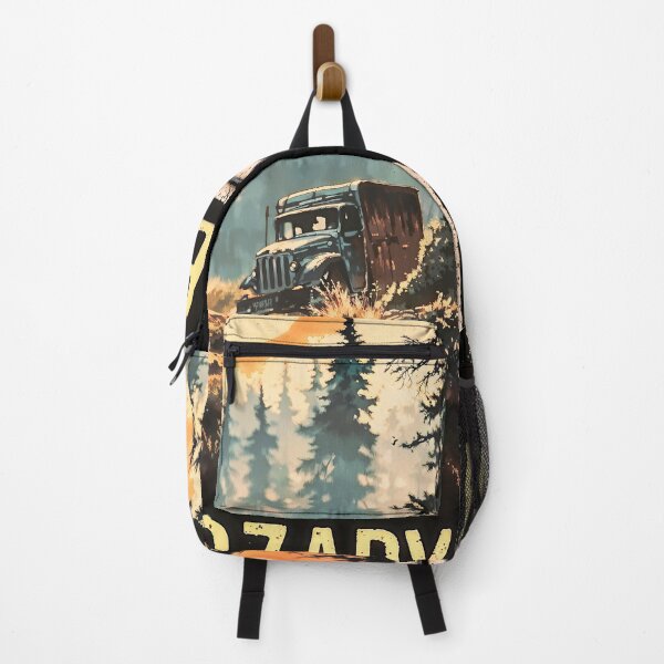 Item preview, Bieszczady Polska forest offroad 4x4 illustration vintage retro oldschool nature digital artwork automotive Poland | dejco.art designed and sold by dejco.art.