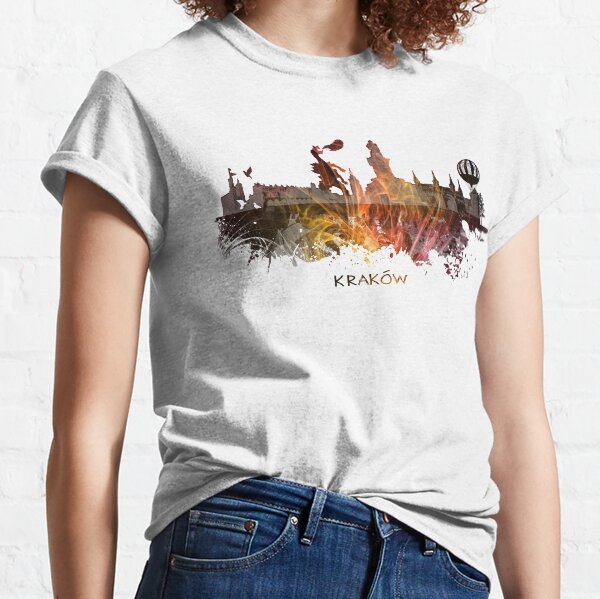 Kraków skyline city #krakow #cracow Classic T-Shirt