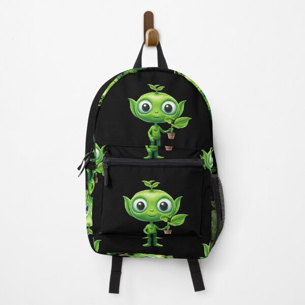 Item preview, Aliens, Space Mission, Green Alien in Space , Alient with a green flower in a pot, Flower Lover, Holticulturist, Green Planet, Cute alien, UFO, Greenskeeper designed and sold by KolorellaS.
