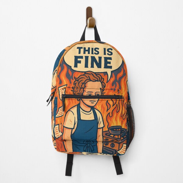 Item preview, “This is Fine” – The Bear Kitchen Chaos Meme Mashup designed and sold by GirlyPopped.