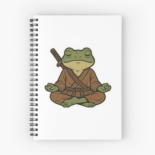 Item preview, Zen Warrior Frog, Frog, Zen, Zen garden, sticker,  katana, peace designed and sold by BrinaandPops.