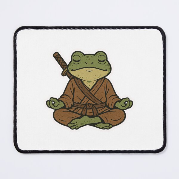 Item preview, Zen Warrior Frog, Frog, Zen, Zen garden, sticker,  katana, peace designed and sold by BrinaandPops.