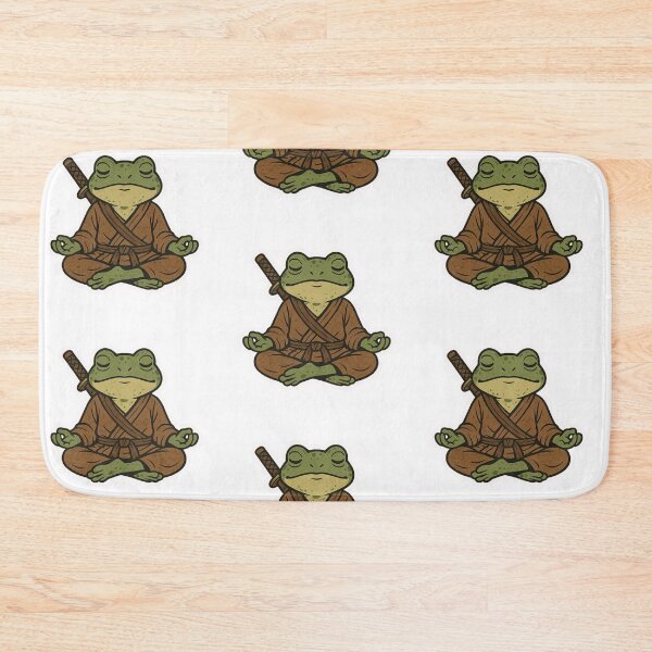 Item preview, Zen Warrior Frog, Frog, Zen, Zen garden, sticker,  katana, peace designed and sold by BrinaandPops.