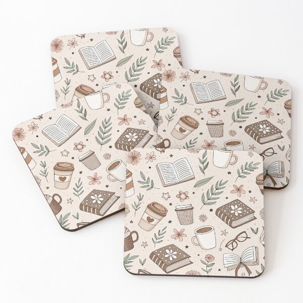 Item preview, Coffee Books Flowers Cozy Reading Nook Pattern  designed and sold by TuckerLogan.