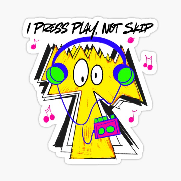 Item preview, Monster Mixtape Club | I press play, not skip designed and sold by Le Funky Papyrus.